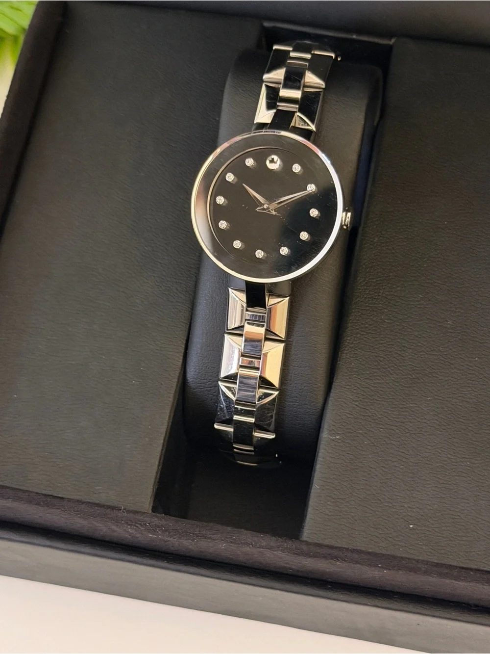 Movado Museum Women’s Watch | Silver Tone | Diamond Accent | Sapphire Crystal
